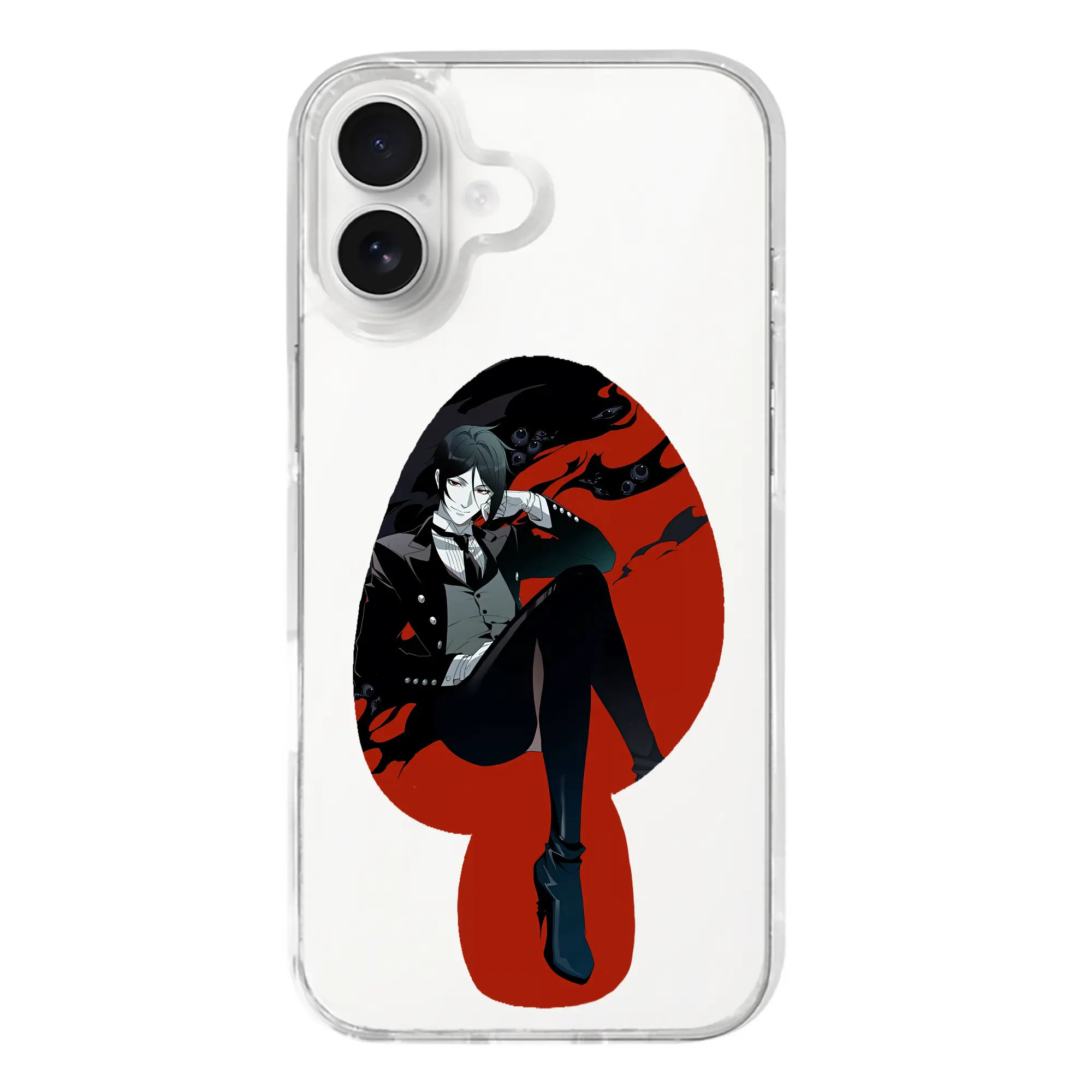 黒執事 グッズ,セバスチャン・ミカエリス - iPhone 17シリーズ 透明スマホケース – 薄型・耐衝撃・精密フィット保護カバー